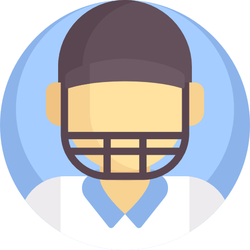 Cricket player icon